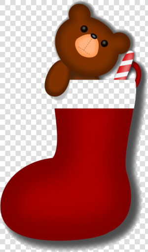 Candy Cane Clipart Christmas Stocking Cute Cartoon   Cute Christmas Stocking Clipart  HD Png Download