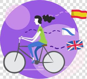 Ilustracion Madre Mía Lorena N   Mountain Unicycling  HD Png Download