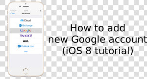 How To Add Google Account To The Iphone 6 And Iphone   Google  HD Png Download