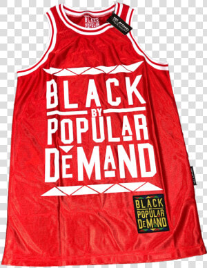 Black By Popular Demand® Red Unisex Basketball Jersey   Vest  HD Png Download