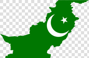 Pray For Recent Tensions Between Pakistan And India   Pakistan Flag Country Shape  HD Png Download