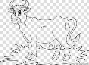 Vacas Para Colorear   Png Download   Line Art  Transparent Png