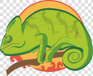 Svg Free Stock Chameleon Clipart Reptile   Illustration  HD Png Download