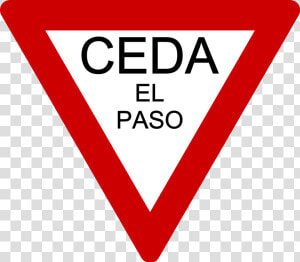 Thumb Image   Road Sign Yield  HD Png Download