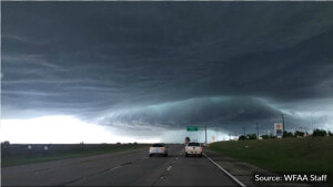 An Intense View Of The Storm System That Caused So   Wylie Hail Storm 2017  HD Png Download