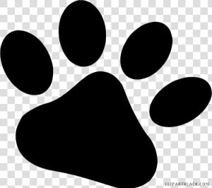 Dog Paw Prints Animal Free Black White Clipart Images   Dog Paw Clipart  HD Png Download