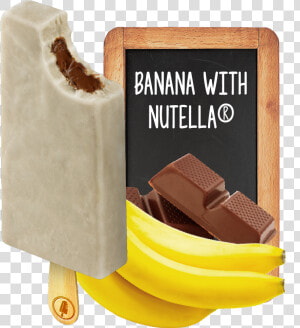 Paleta Banana Com Nutella  HD Png Download