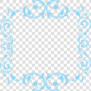 Frames Vintage Em Png Grátis Para Baixar   Arabesco Moldura Azul Png  Transparent Png