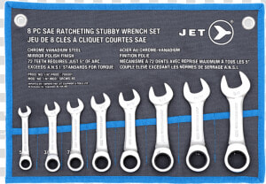 Jet Stubby Ratcheting Wrench Sets Mechanic Tools   Wrench  HD Png Download