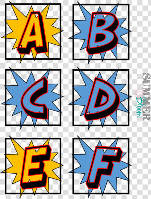 Superhero Word Wall Alphabet   Superhero Letter Template  HD Png Download