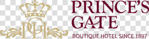 Transparent Prince Logo Png   Princes Gate Hotel Logo  Png Download