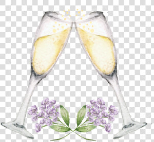 Champagne Glasses Flowers   Still Life Photography  HD Png Download