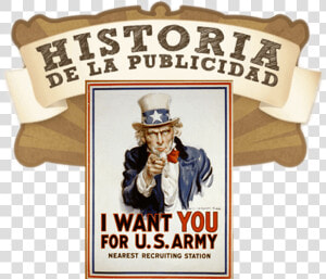 Análisis Histórico De La Publicidad   Want You For Us Army  HD Png Download