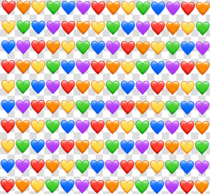  emoji  emojis  hearts  rainbow  background  red  orange   Memes Te Enamoras De La Persona Equivocada  HD Png Download