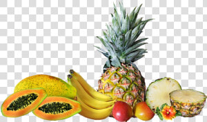 Fruit  Tropical  Healthy  Food  Pineapple  Paw Paw   Pineapples Png  Transparent Png