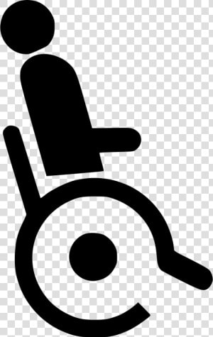 Physically Challenged Handicapped Wheelchair  HD Png Download