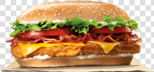 Burger King Bacon Cheese Chicken Royale  HD Png Download