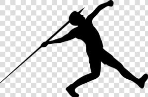 Silhouette  Javelin  Throw  Sport  Athlete  Spear    Javelin Throw Silhouette  HD Png Download