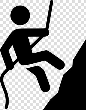 Rock Climber   Rock Climbing Icon Free  HD Png Download