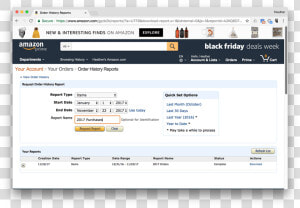 Get Your Amazon Order Line Item Details Into A Google   Export Orders From Amazon To Excel  HD Png Download