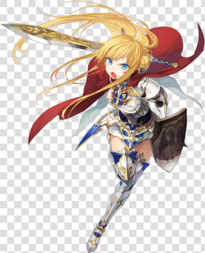 Blonde Anime Girl Knight   Png Download   Anime Knight Girl  Transparent Png