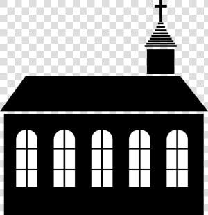 Transparent Church Clip Art Png   Silhouette Church Building  Png Download