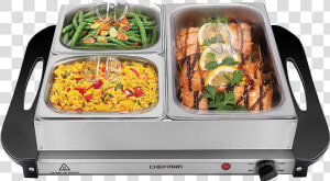 Chefman Hot Plate Warming Tray With Stainless Steel   Tray  HD Png Download