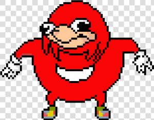 Ugandan Knuckles Pixel   Uganda Knuckles Meme  HD Png Download