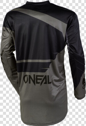 On Elem Racewr Gray Black Jersey Back Web 2   Motocross  HD Png Download