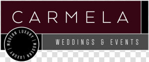 Carmella Weddings Logo   Graphic Design  HD Png Download