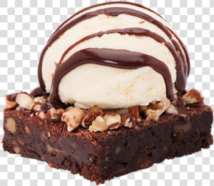 Brownie Con Helado Png  Transparent Png