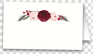 Burgundy And Blush Floral Wedding Escort Seating Cards   Rose  HD Png Download