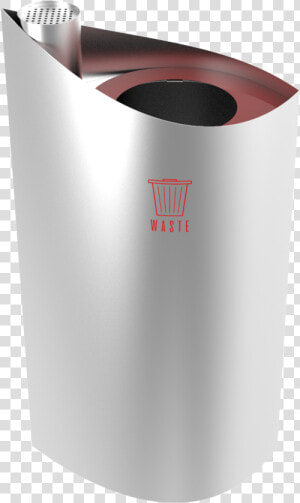 Katyn Sst Urban Outdoor Stainless Steel Trash Bin With   Plastic  HD Png Download