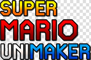 Super Mario Maker Logo Png   Super Mario Unimaker Logo  Transparent Png