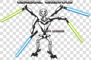 Star Wars   General Grievous Drawing Easy  HD Png Download