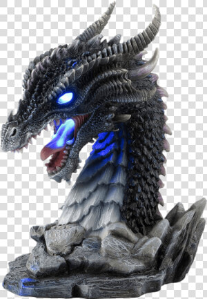 Black Dragon Led Bust   Dragon Lamps  HD Png Download