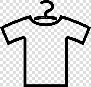 Shirt Outline With Hanger   Clothes With Hanger Icon Png  Transparent Png