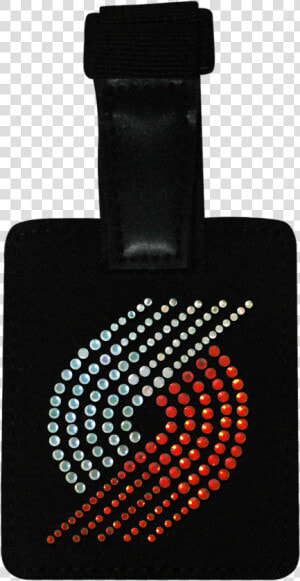 Portland Trail Blazers Rhinestone Luggage Tag   Chaqwa Logo  HD Png Download