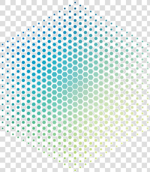 Halftone Dotted Hexa Abstract Geometric Pattern   Fiber Bundle Hollow Core  HD Png Download