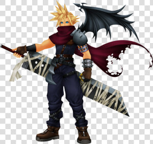 Best And Worst Videogame Character Redesigns   Cloud Kingdom Hearts  HD Png Download