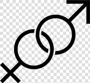 It S A Gender Icon  Represented By Two Circles  Interlocking   Sex Shop Icon Png  Transparent Png