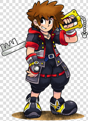 Download Sora Kingdom Hearts 3 Png Clip Library Stock   Kingdom Hearts 3 Chibi Sora  Transparent Png