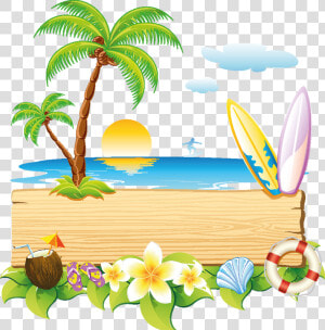 Vacation Beach Png Transparent Image   Summer Clipart  Png Download