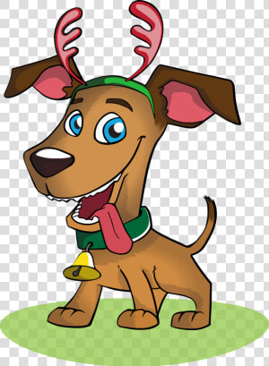 Dog Christmas Holiday Christmas Dog Pet Animal   Dog Christmas Vector  HD Png Download