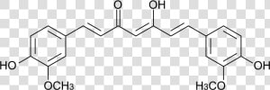 Curcumin   Curcumin Structure Png  Transparent Png