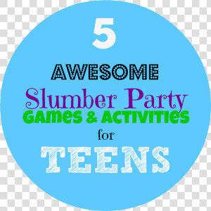 5 Best Sleepover Games And Activities For Teens   Circle  HD Png Download