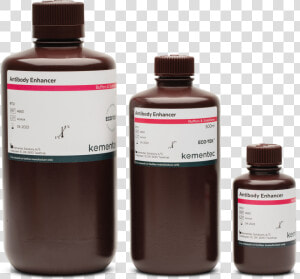 Three Brown Laboratory Bottles In Different Sizes With  HD Png Download