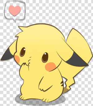 Transparent Kawaii Pikachu   Pikachu Kawaii  HD Png Download