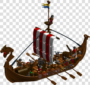 Lego Viking Longboat Moc Instructions Pdf  Ldd And   Lego Viking Ship Moc  HD Png Download