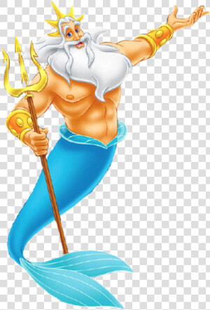 King Triton Little Mermaid Clipart   Png Download   King Triton Little Mermaid  Transparent Png